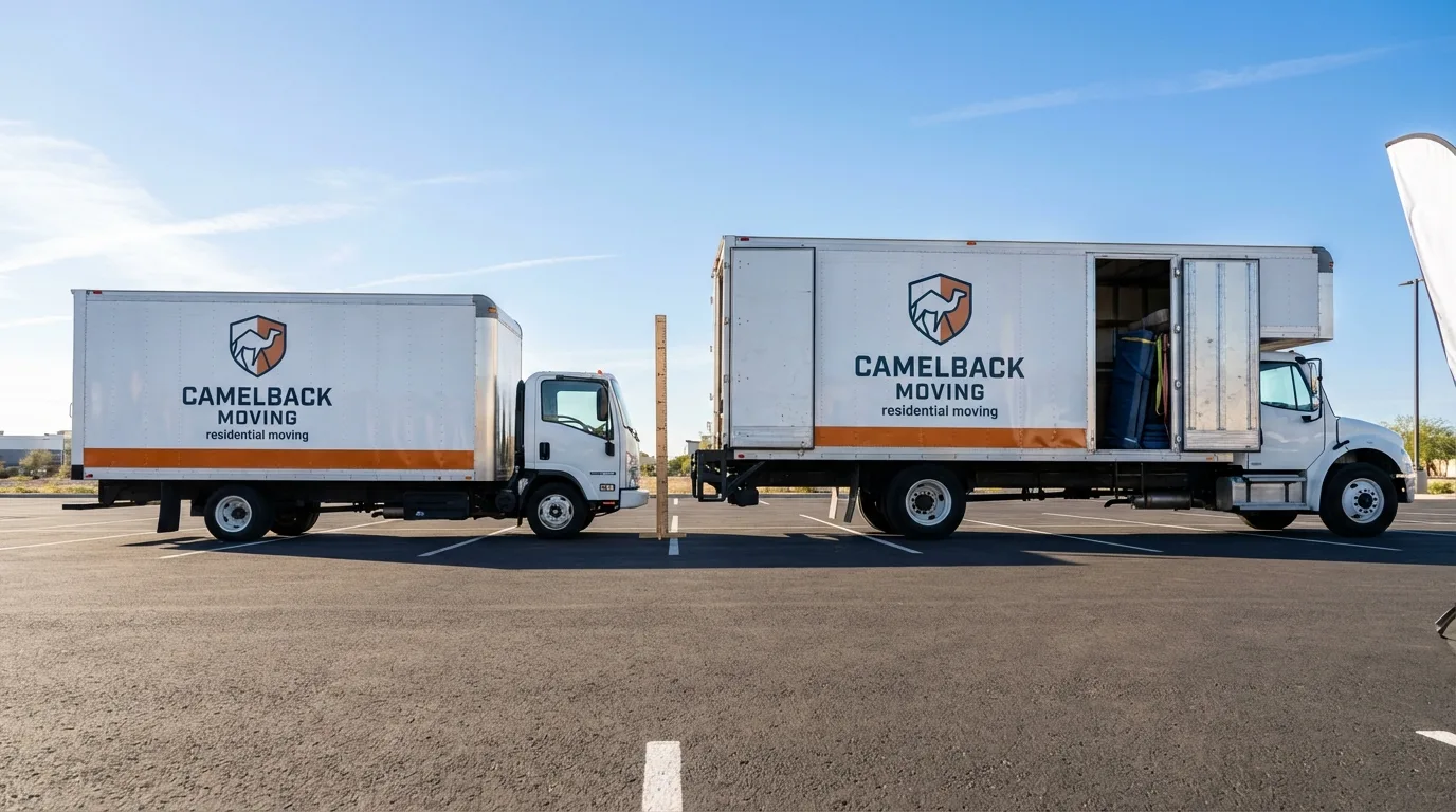 Moving truck size capacity guide in Oliver Springs